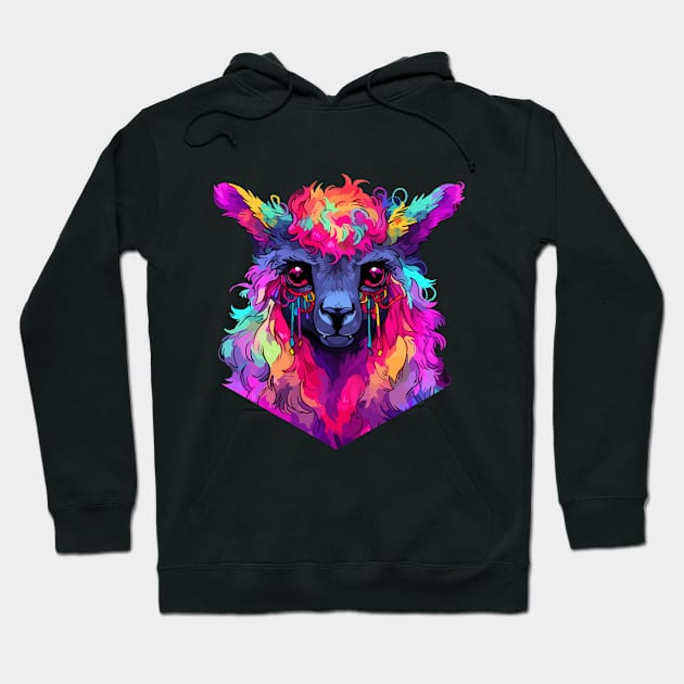 Rainbow Llama Hoodie by RLan